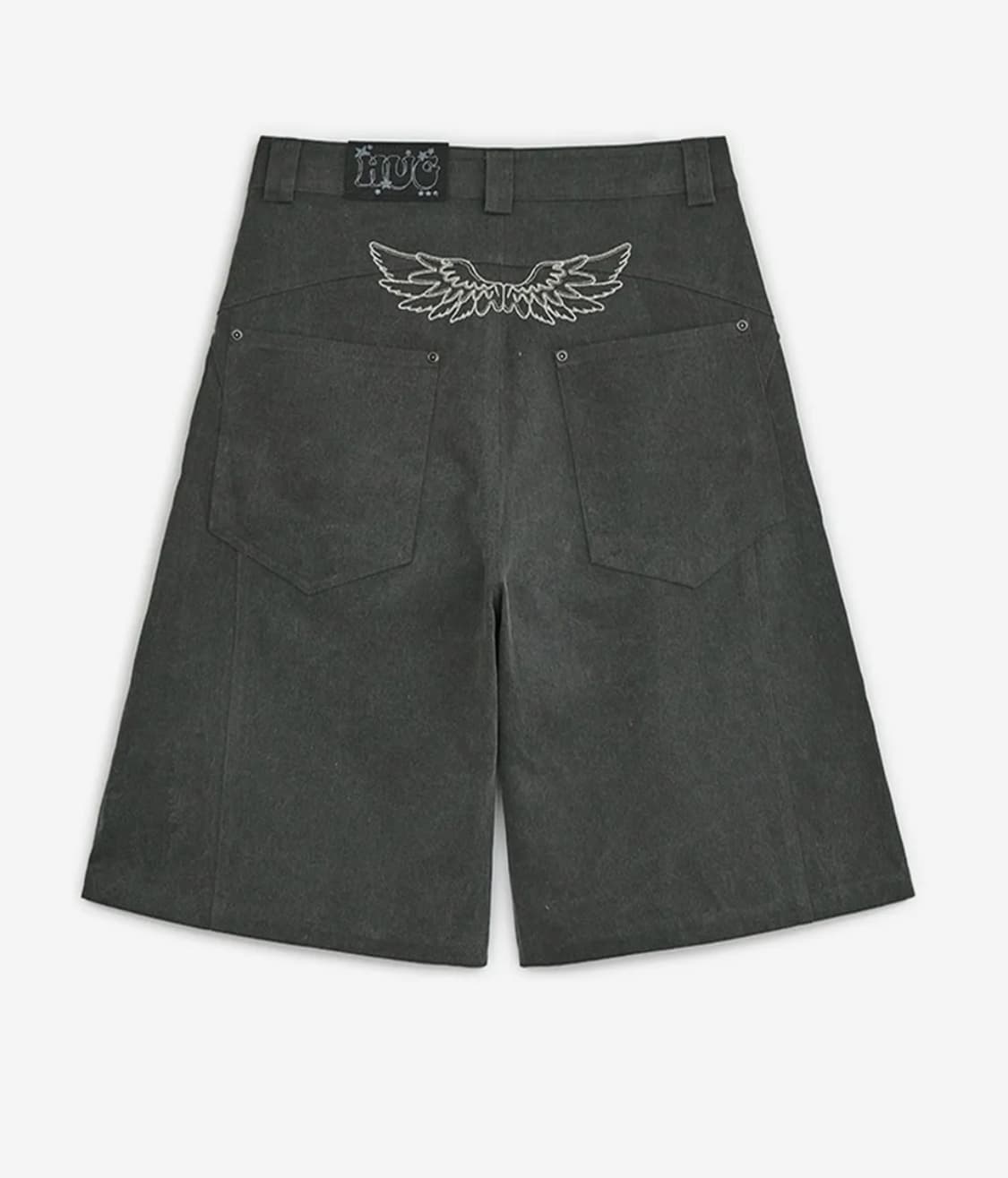 허그유어스킨 엔젤 윙 버뮤다 팬츠(차콜) -size M 상품이미지2