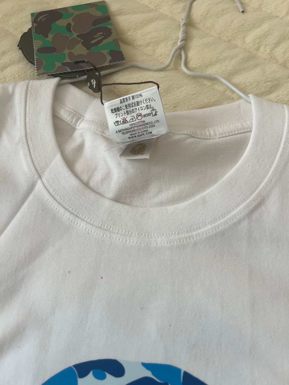 베이프 반팔 블루  상품이미지2