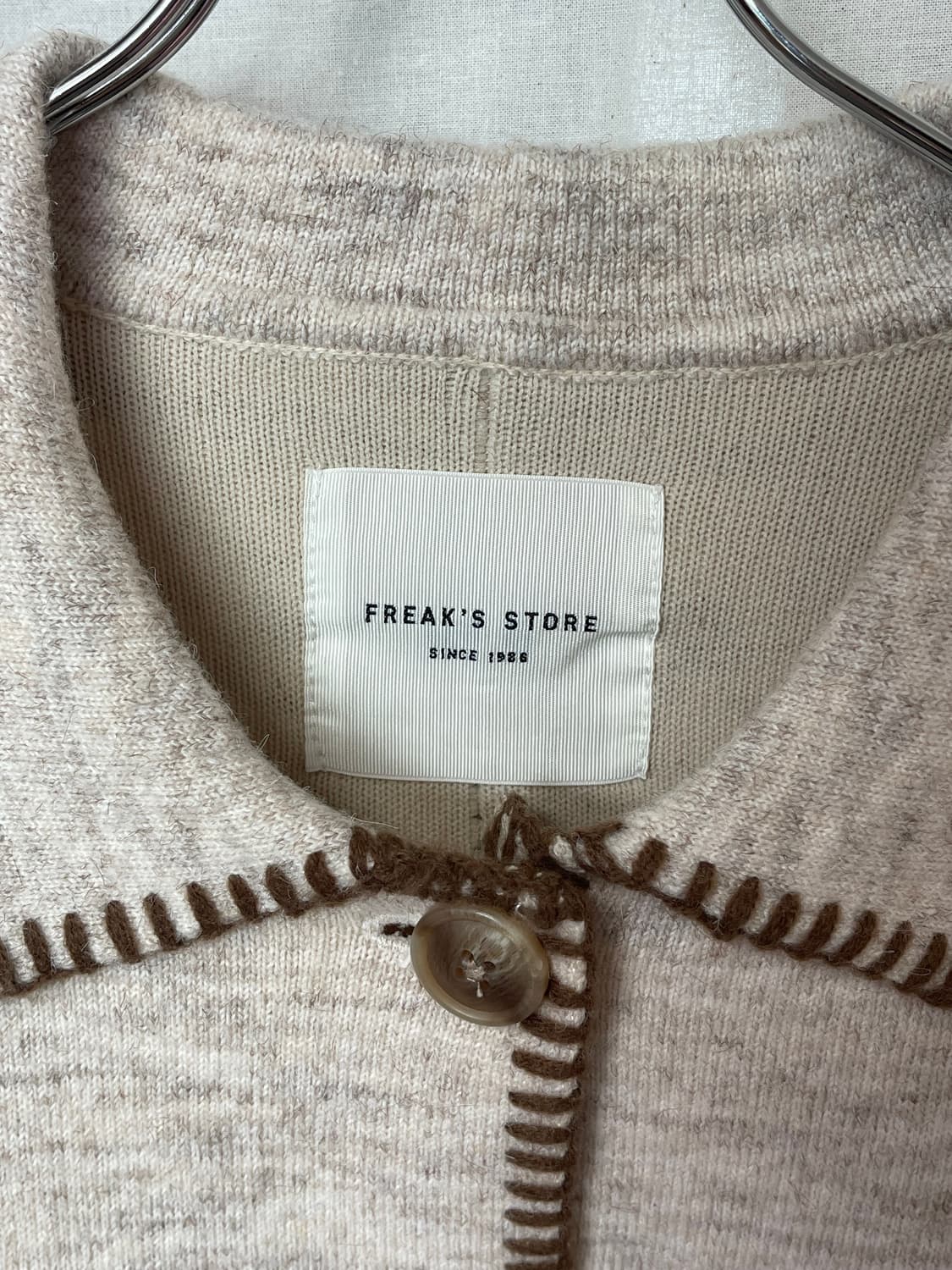 FREAK’S STORE Stitch Oversized Knit JK 상품이미지6
