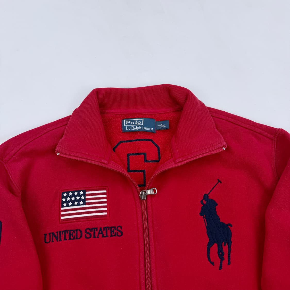 폴로 랄프로렌 빅포니 성조기 레드 집업 져지 상품이미지3