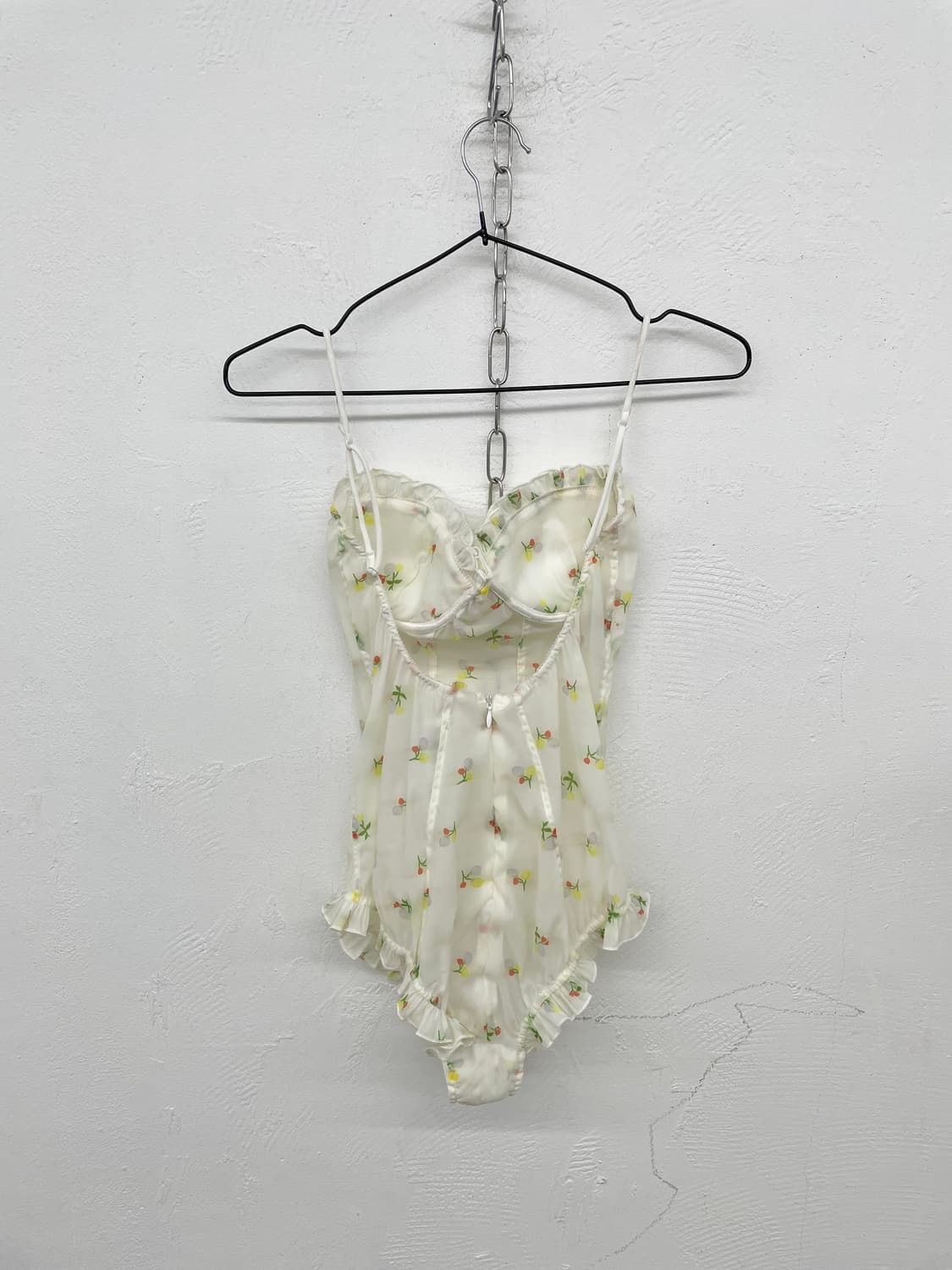 플로럴 셔링 프릴 바디수트 상품이미지6