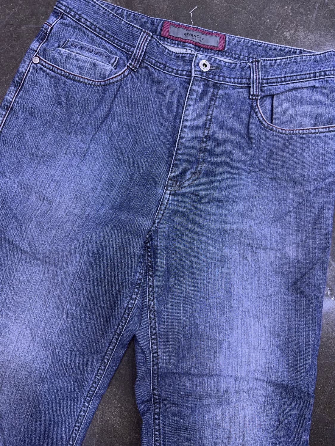 지방시 루즈핏 빈티지 워싱 쿨 그레이 데님팬츠 32 상품이미지3