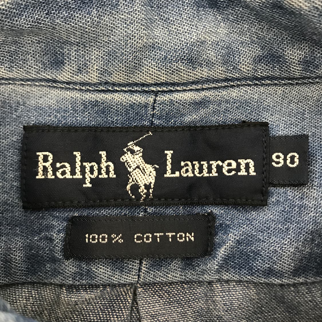 폴로 랄프로렌 빈티지 데님셔츠 [90-95] 상품이미지5