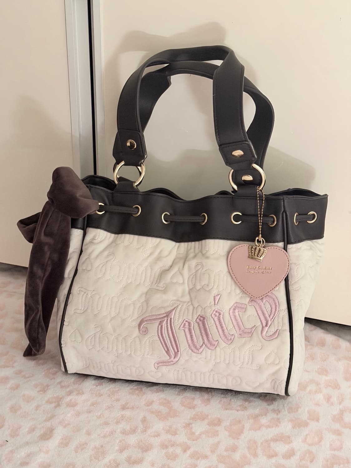 쥬시꾸뛰르 벨벳 데이드리머 숄더백 빈티지 갸루 핀터깔 상품이미지2