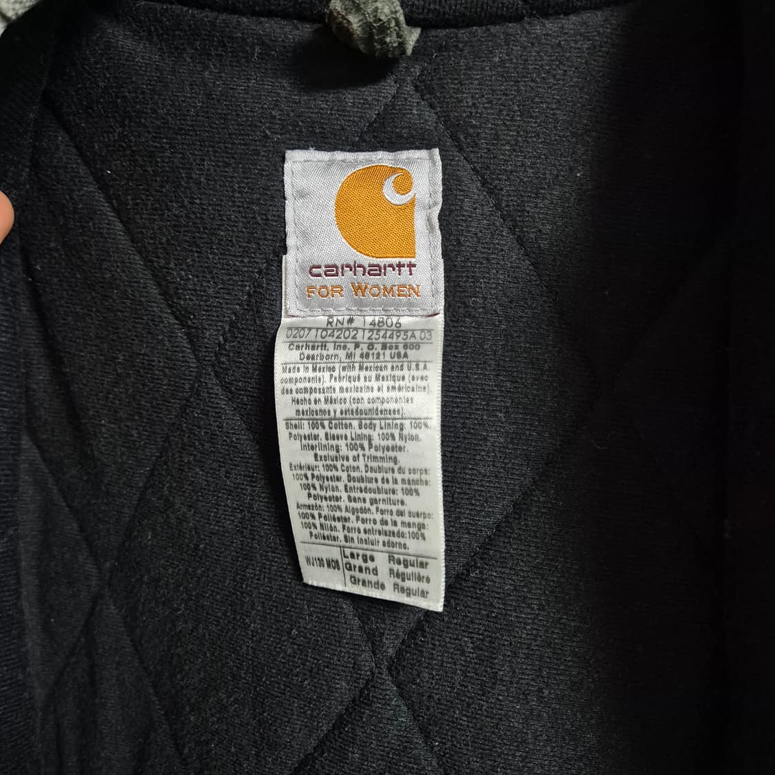 칼하트 j130 mos (우먼스 라지) 상품이미지4