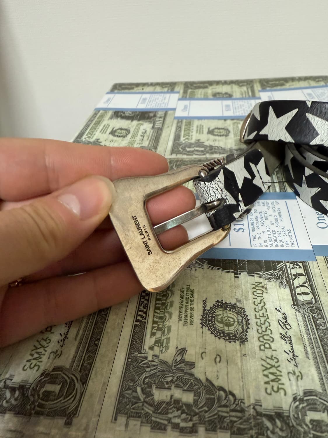 프린팅 웨스턴 레더 밸트 상품이미지2