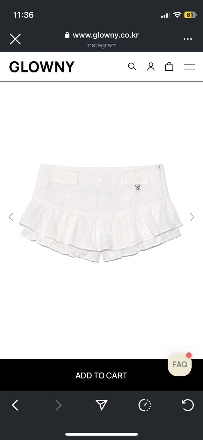RODEO MICRO MINI SKIRT (WHITE)  상품이미지2