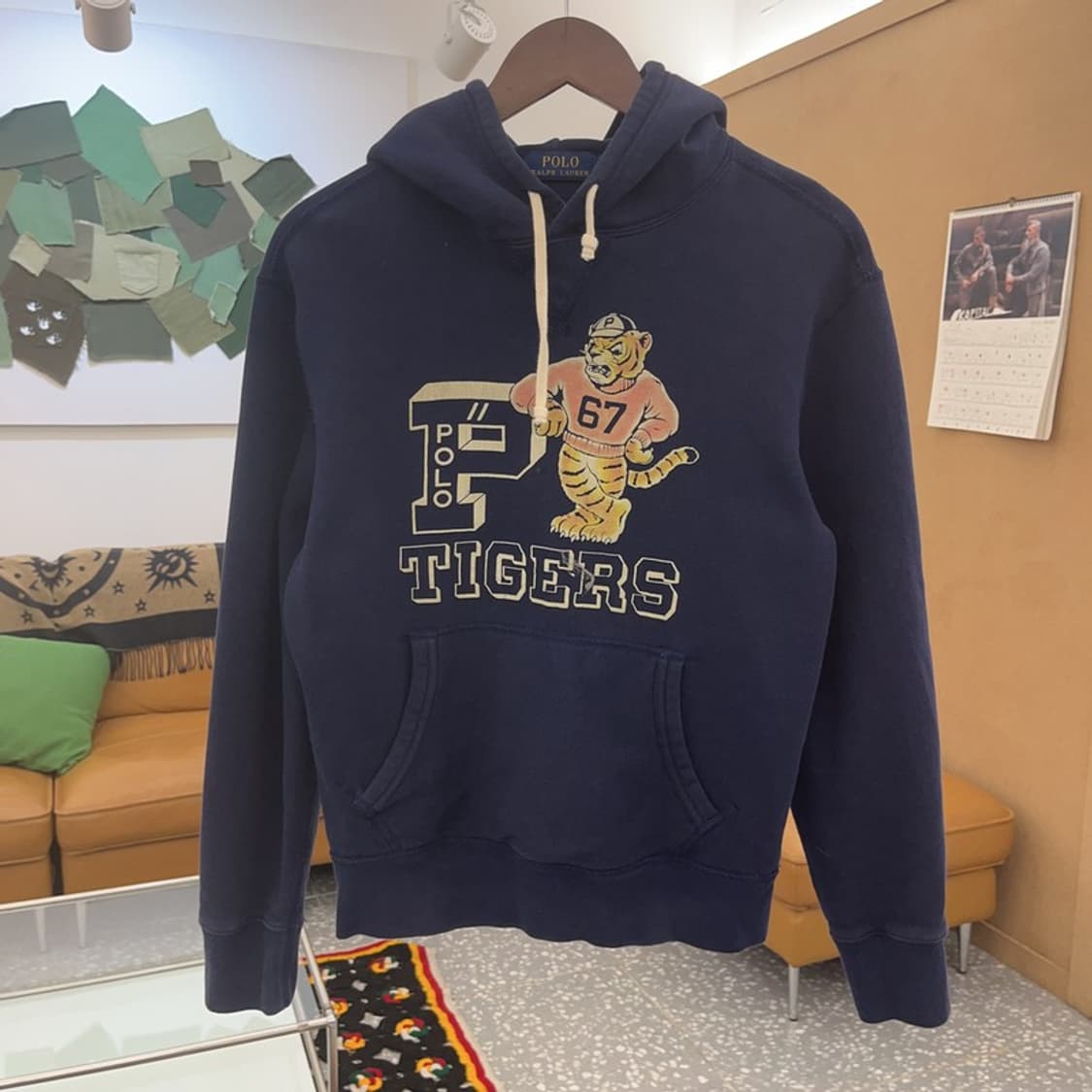 폴로 랄프로렌 신형 엠브로이드 타이거 기모 후드티 S C08499 상품이미지3