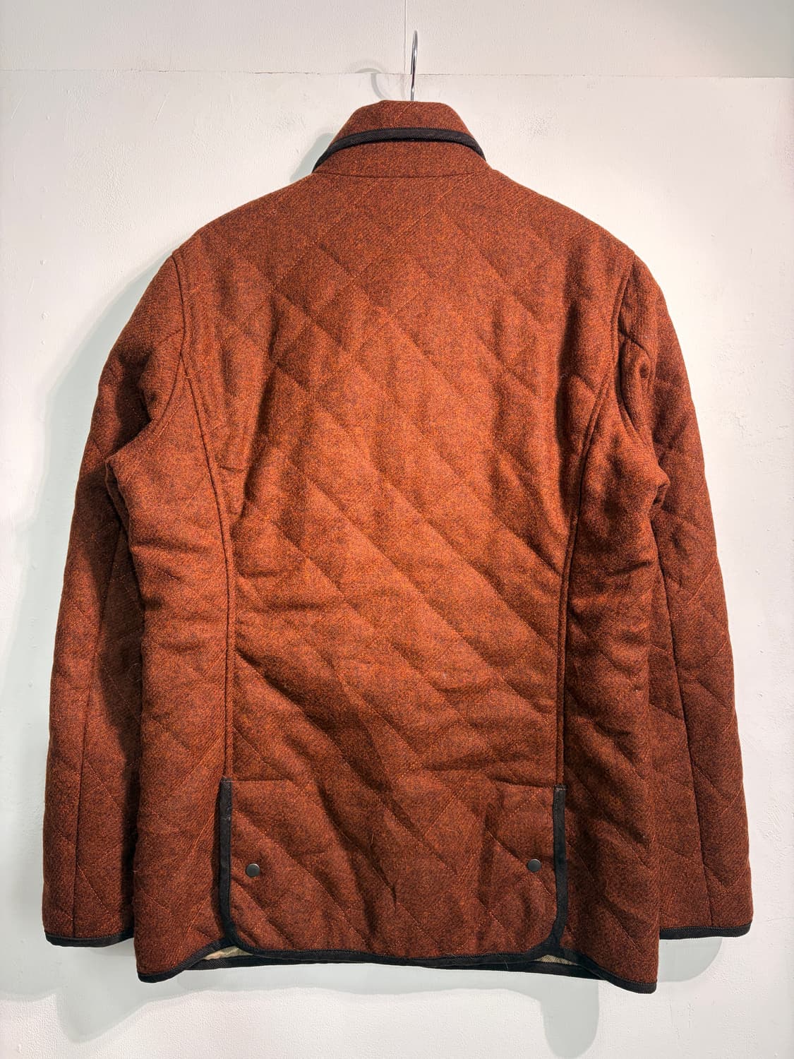 [L] 아브라함 문 Wool 100% 숄칼라 퀼팅자켓  상품이미지2