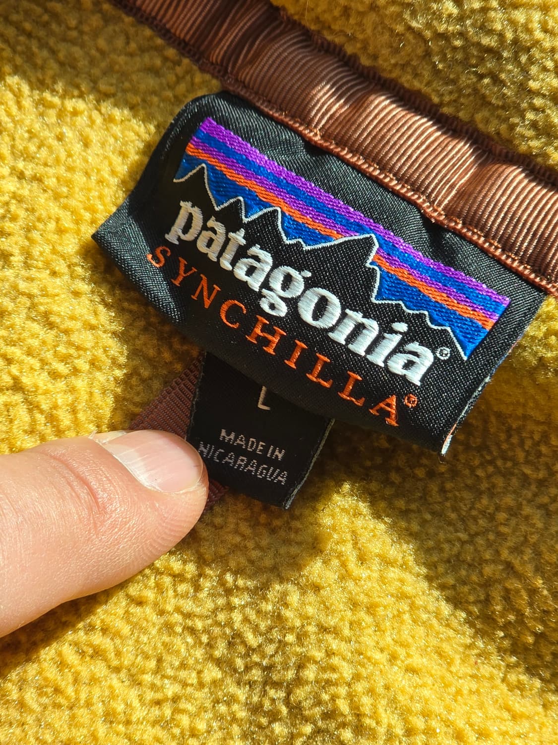 파타고니아 신칠라 스냅티 머스타드 / 올리브 L 상품이미지3