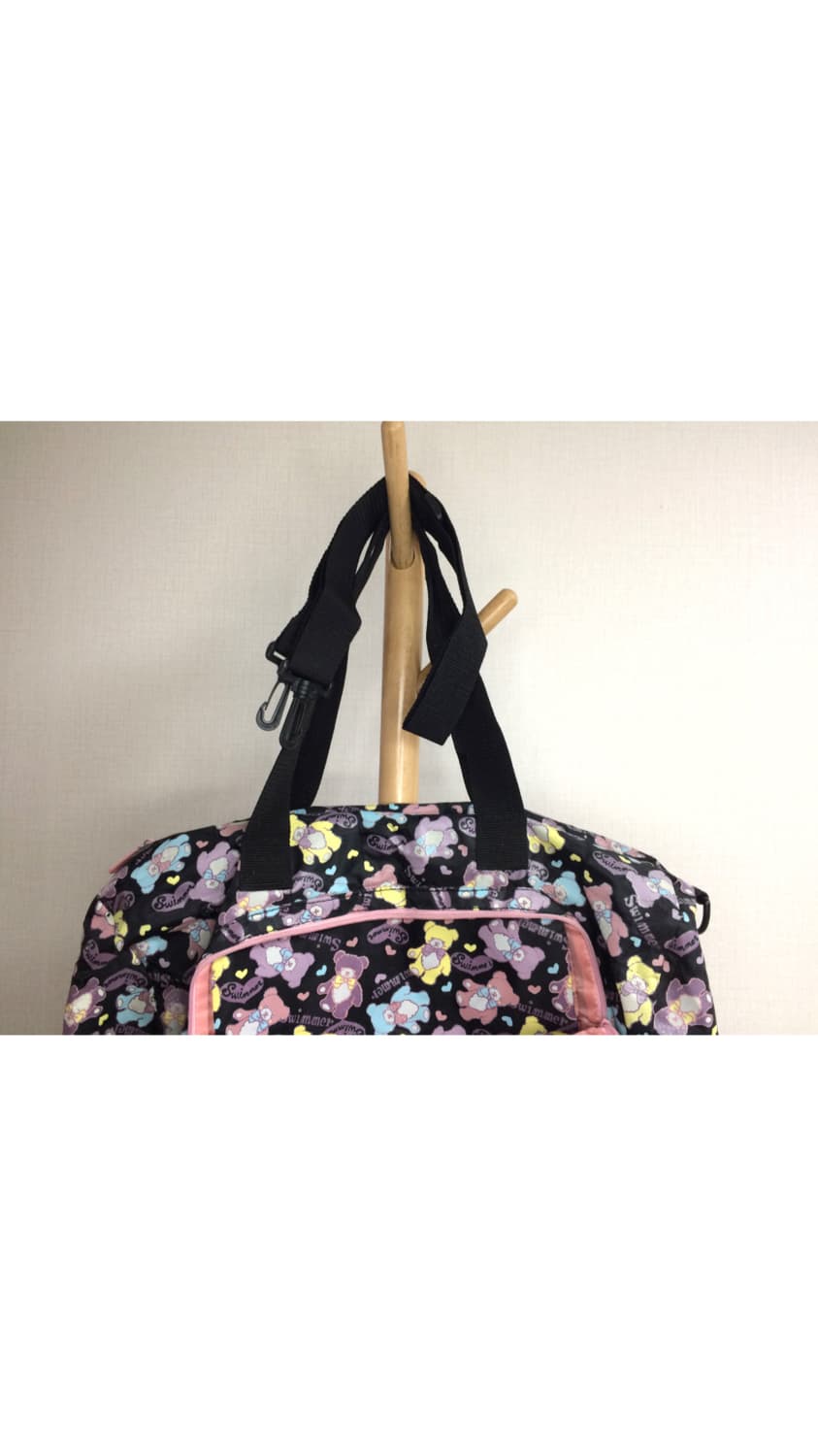 swimmer 스위머 곰돌이 프린팅 보스턴백 상품이미지5