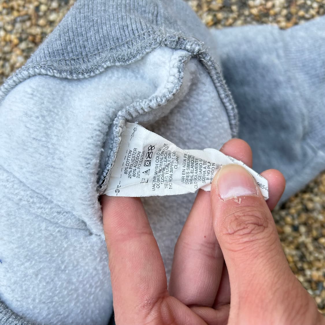 오클리 유니언잭 로고 그레이 후드티 상품이미지5