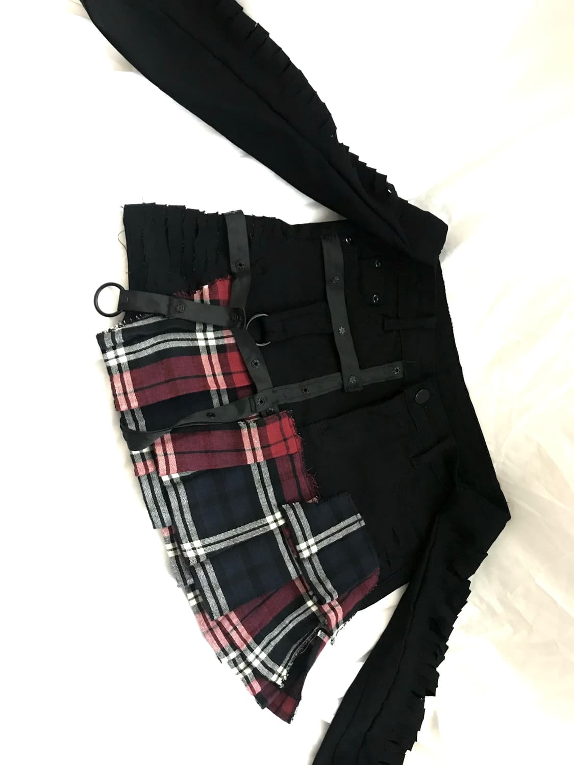 Custom🐾)Damaged B-ear harness miniskirt 상품이미지5