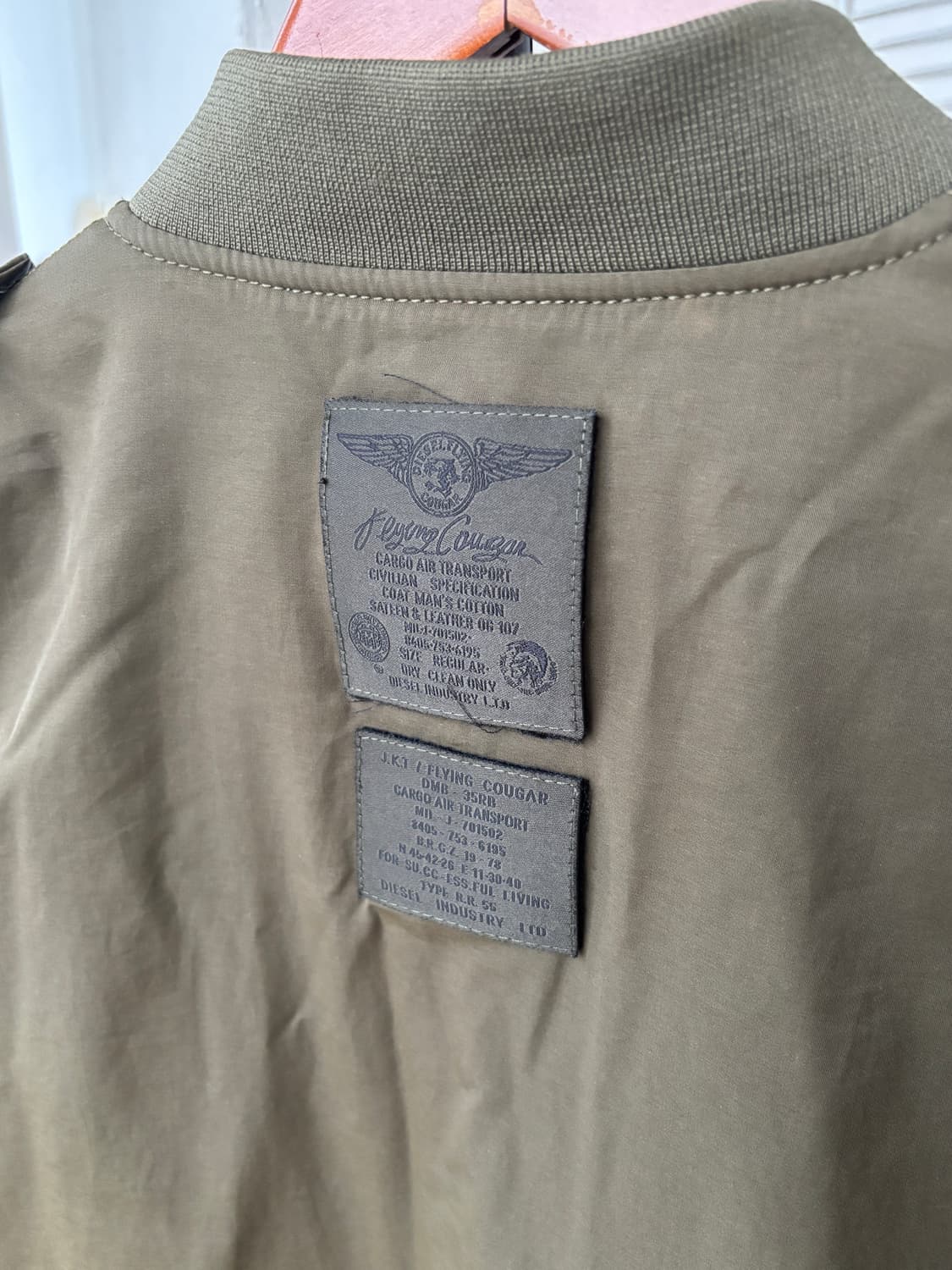 디젤 MA-1 봄버 자켓 L 카키 (100-103) 상품이미지6