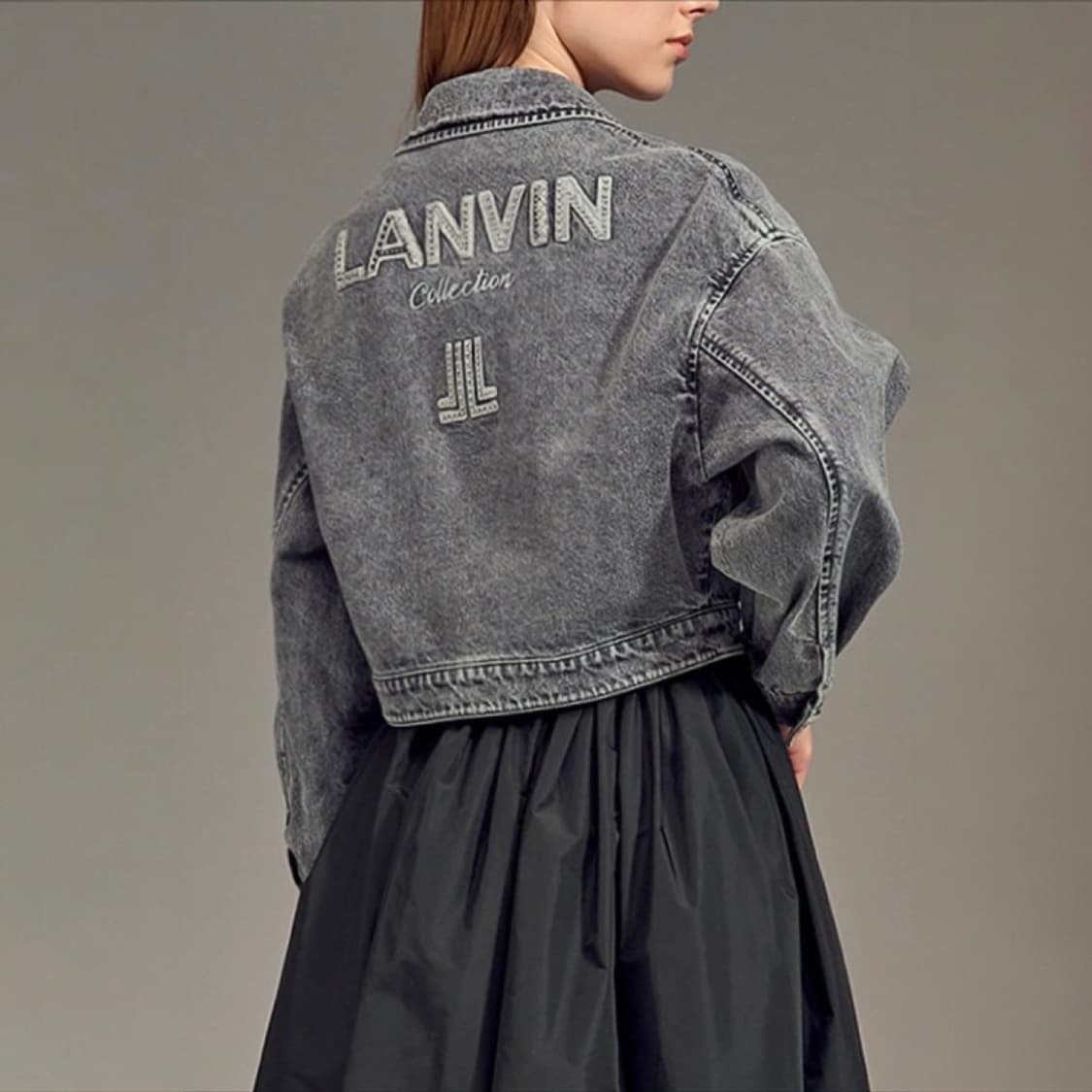 LANVIN 랑방23FW 백로고 엠브로이더리 데님 청자켓 상품이미지2