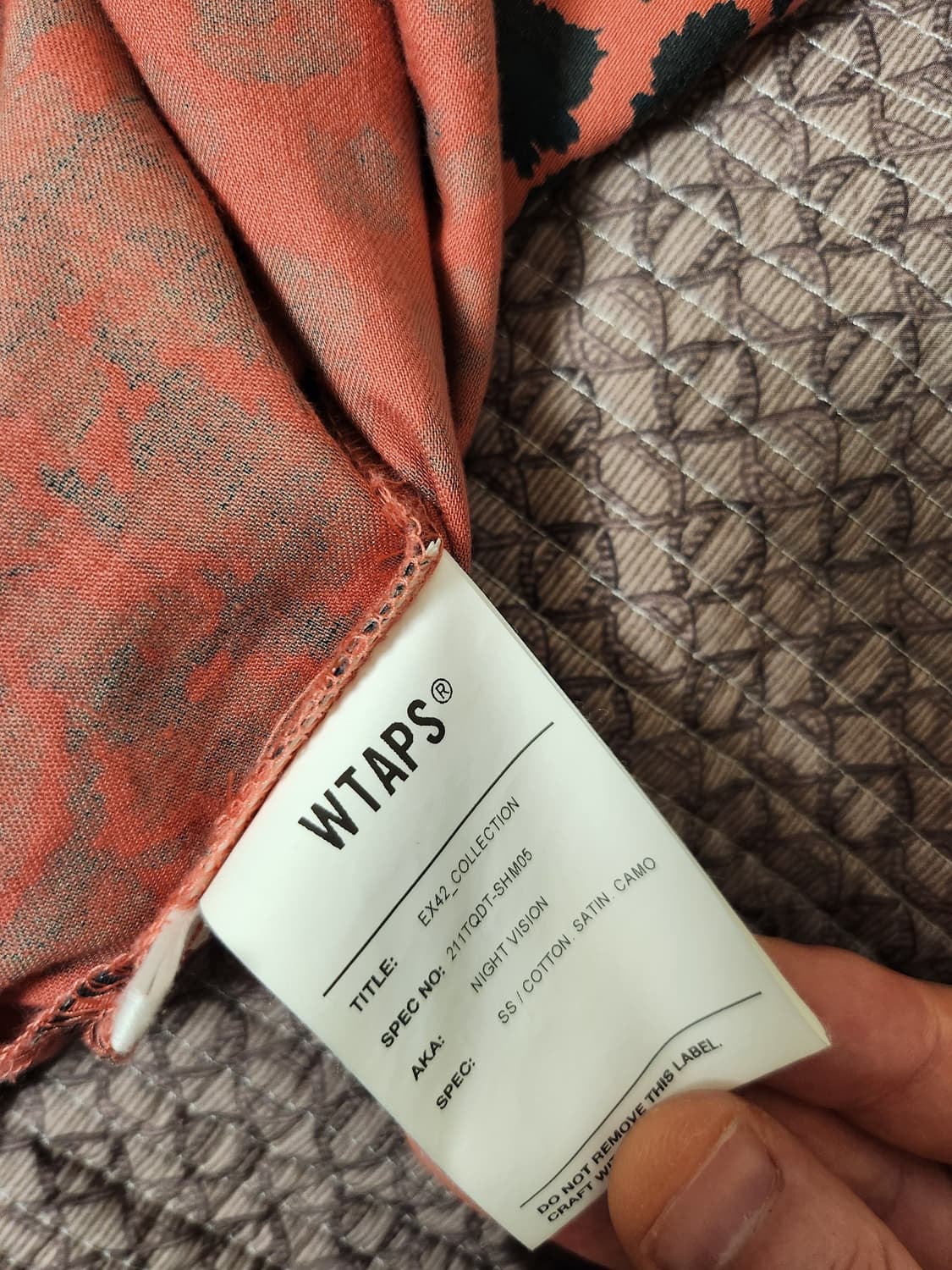 더블탭스WTAPS/레오파드 프린트 버건디 셔츠/4size(XL) 상품이미지7