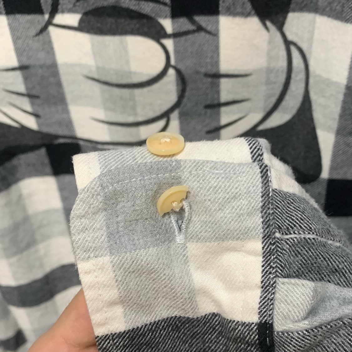 [M] 유니클로 X 디즈니 미키마우스 프린팅 코튼셔츠 상품이미지6