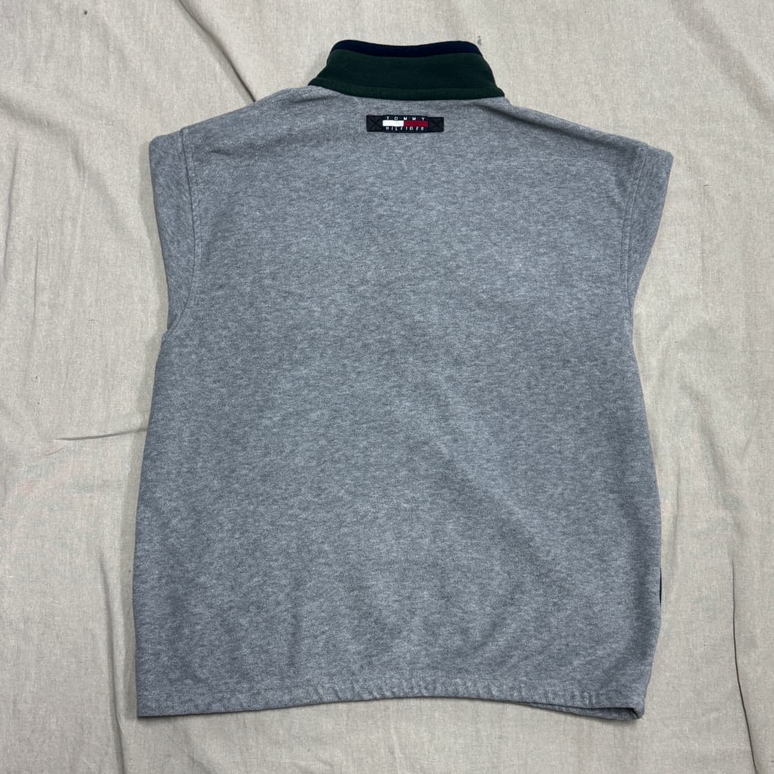 타미힐피거 90s 빈티지 기모 플리스 반집업 XL 상품이미지3