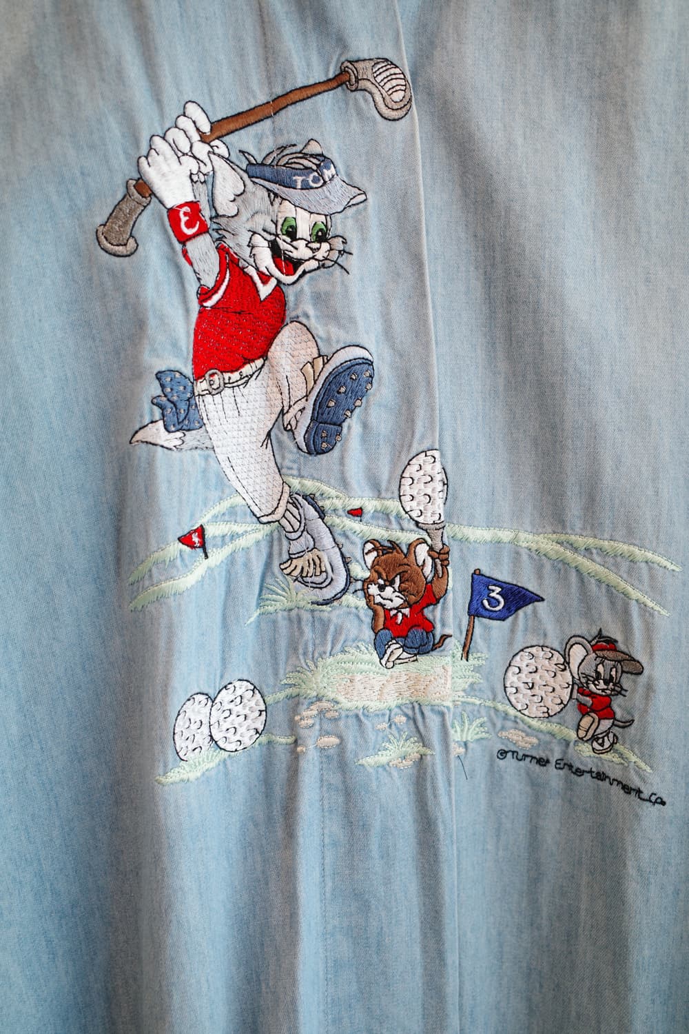 EMMANUEL SCHVILI 90s 자수 데님셔츠 (ITALY MADE 상품이미지5