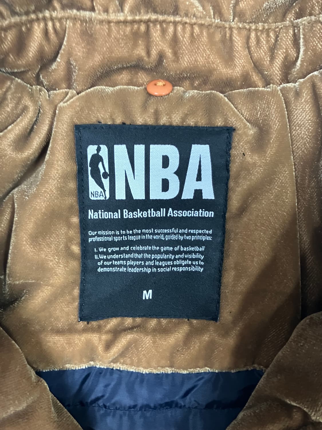 NBA 미네소타 팀버울프 벨벳 자켓 M 상품이미지7