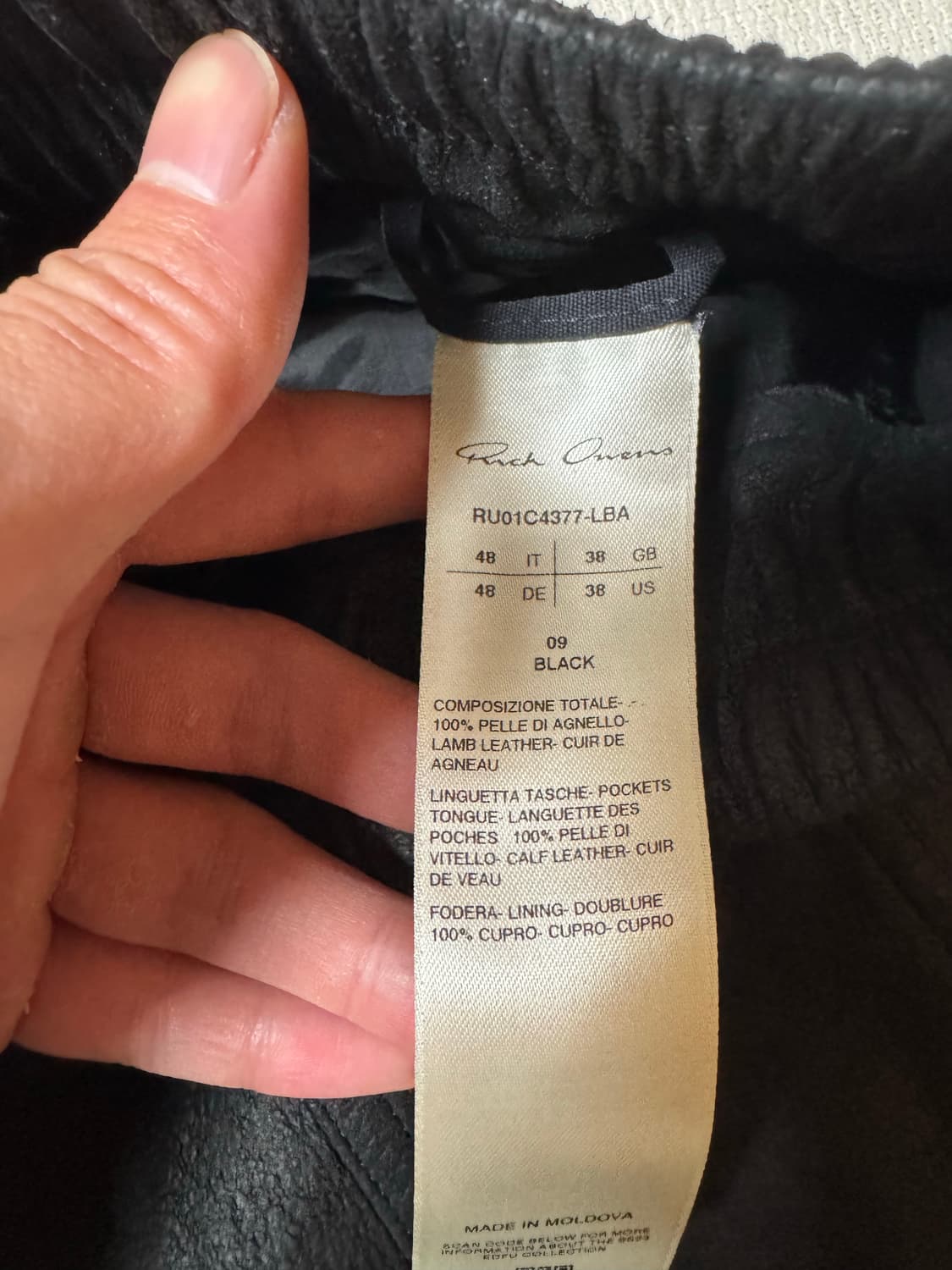 릭오웬스 바우하우스 LBA소재 팬츠 상품이미지2