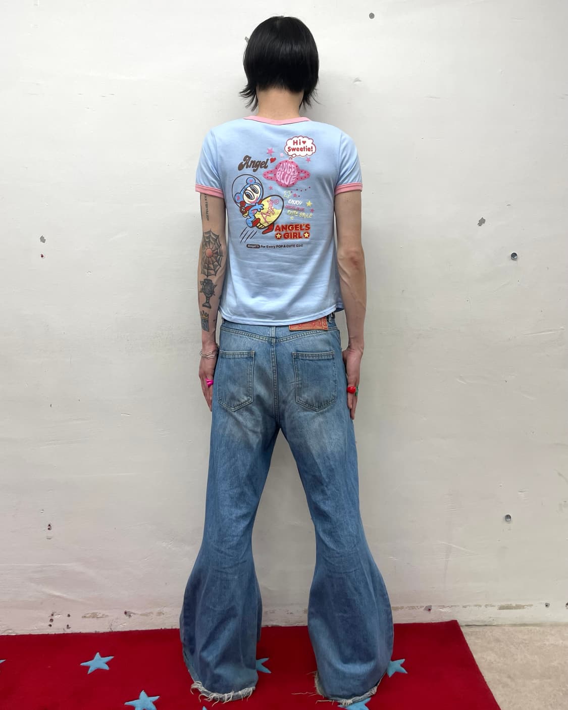 Angel Blue Space Blue T-shirt  상품이미지3