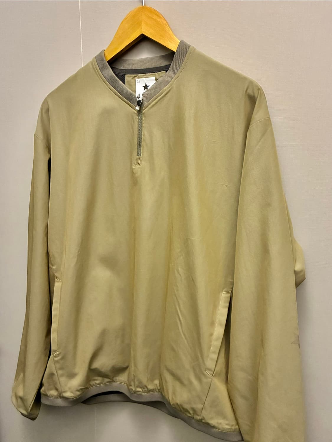 (L/102)JPN 컨버스 도쿄 코튼 폴리 풀오버 하프집업 아노락자켓 상품이미지3