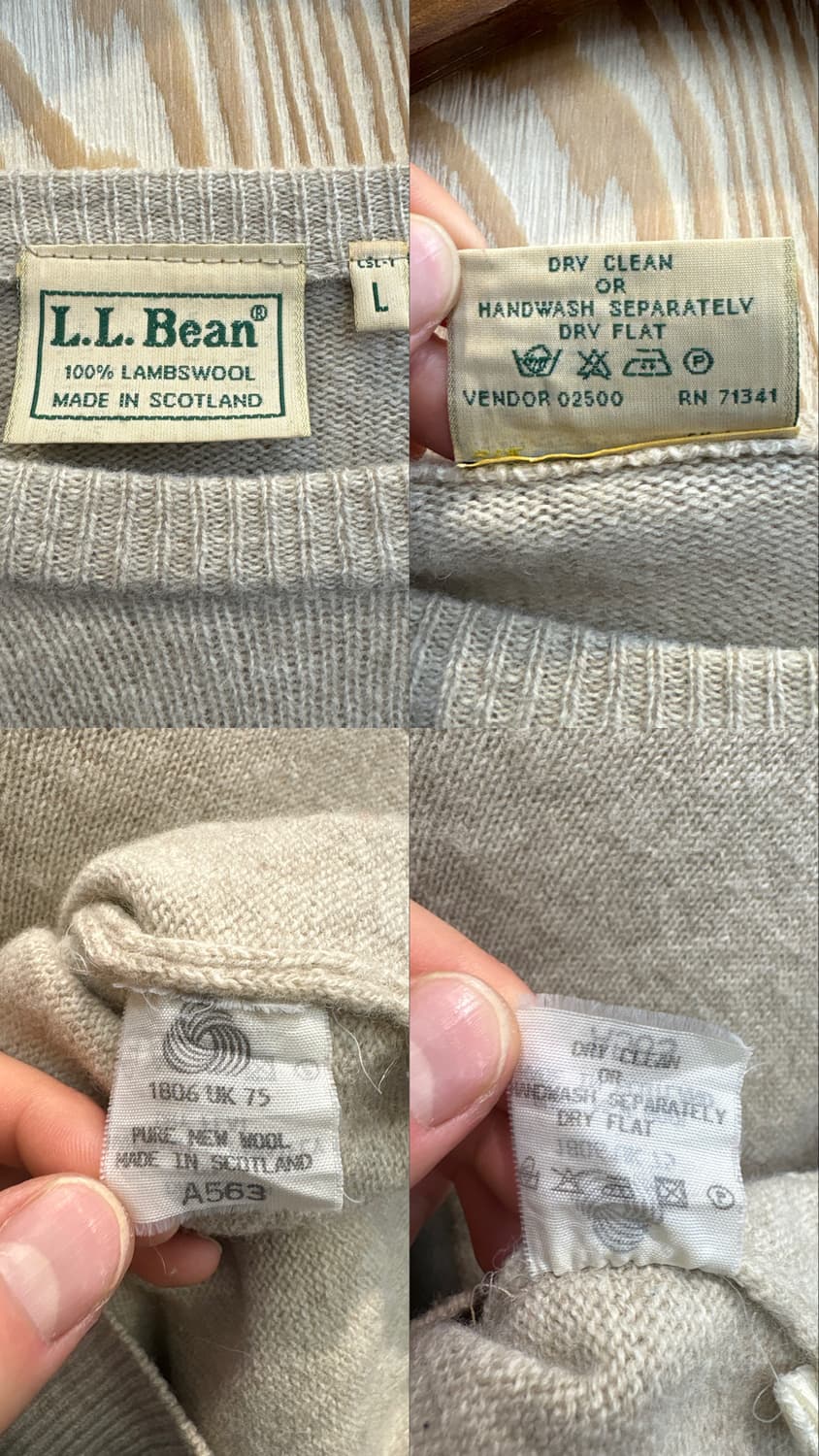 L.L. Bean 스코틀랜드 쉐기독 니트 상품이미지10