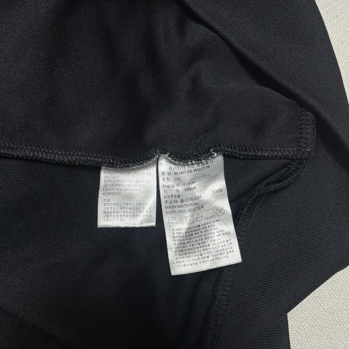 2XL 아디다스 유벤투스 블랙 트랙탑 상품이미지5