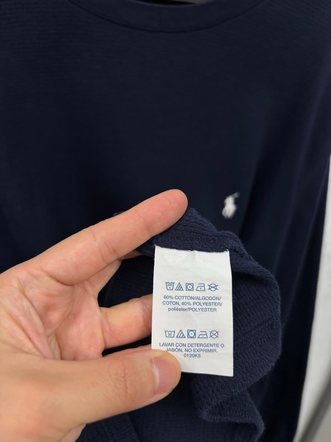 폴로랄프로렌 와플 긴팔티 상품이미지5