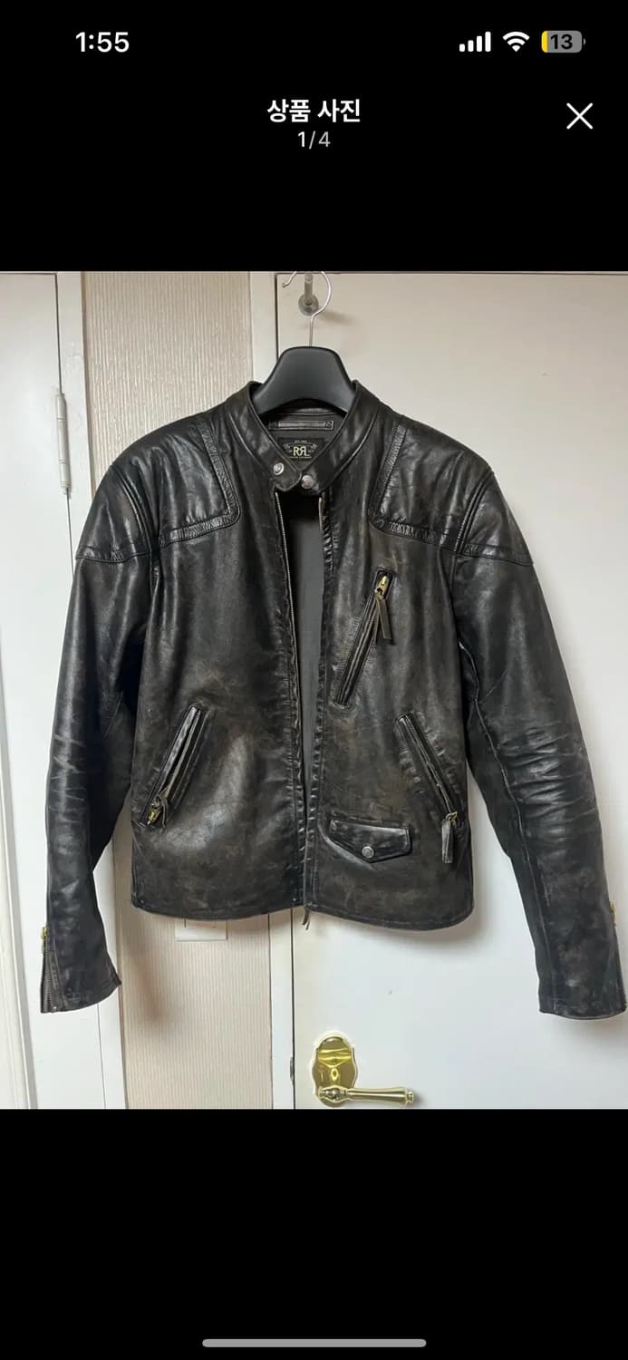 (새상품) rrl 더블알엘 모토레더자켓 m사이즈 상품이미지1