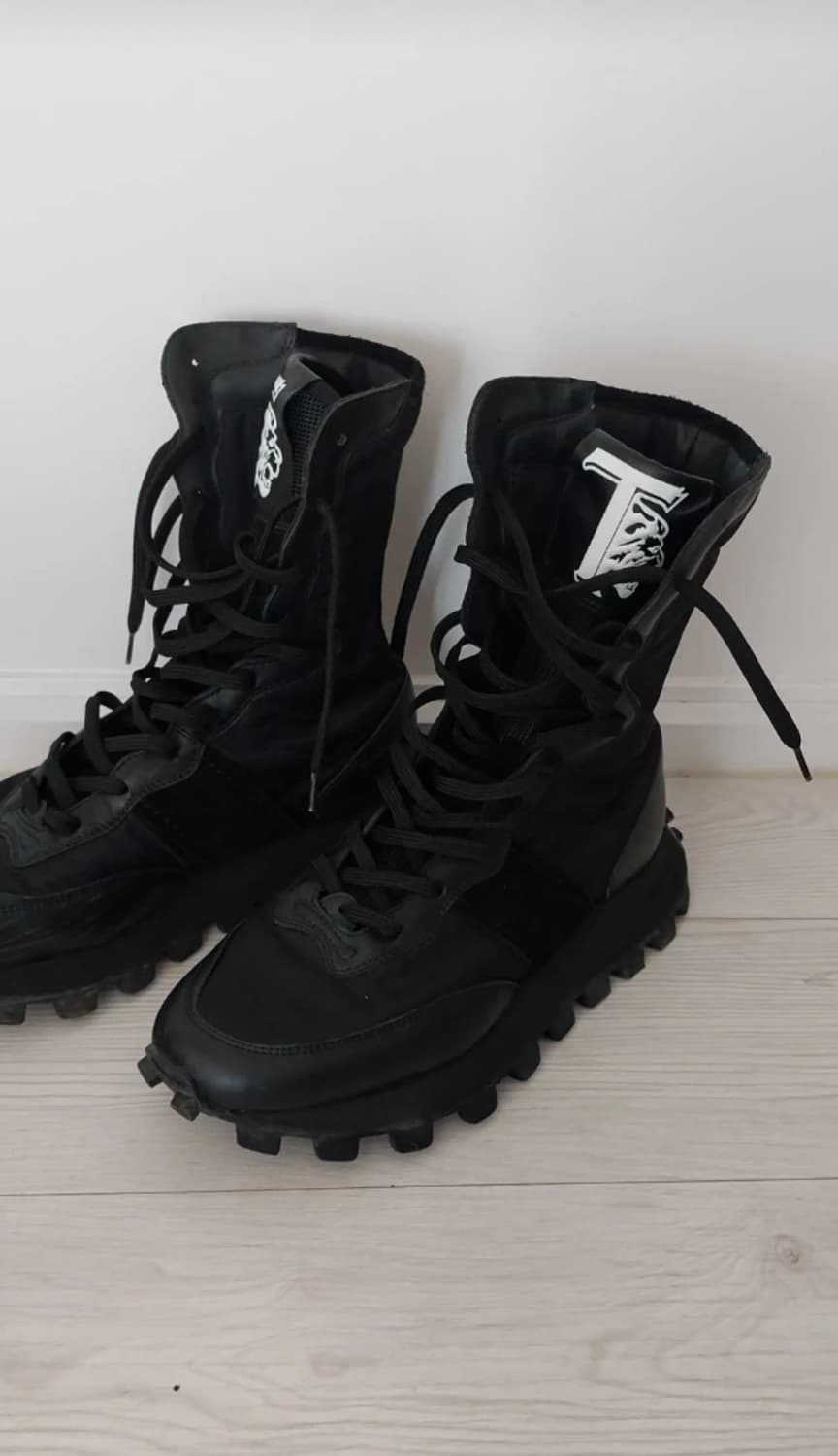 토즈 블랙 레이스업 워커 부츠 240 상품이미지4