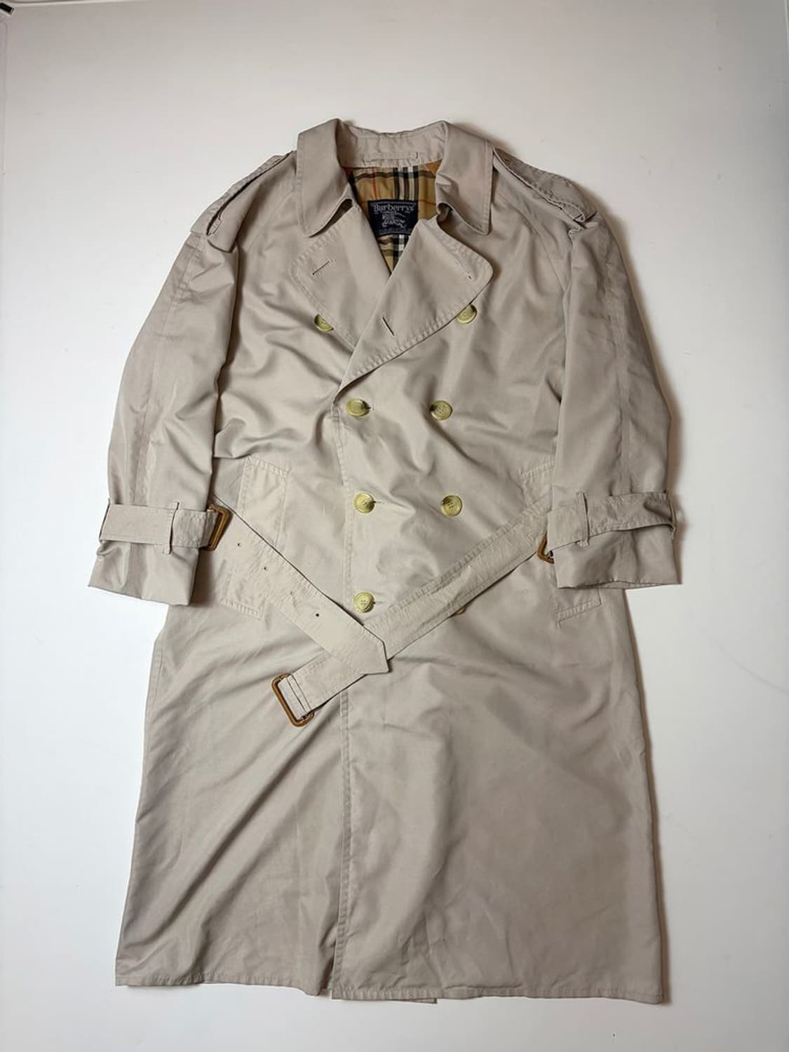 버버리 90's OG 러프 벨티드 트렌치 코트 PN9258 상품이미지1