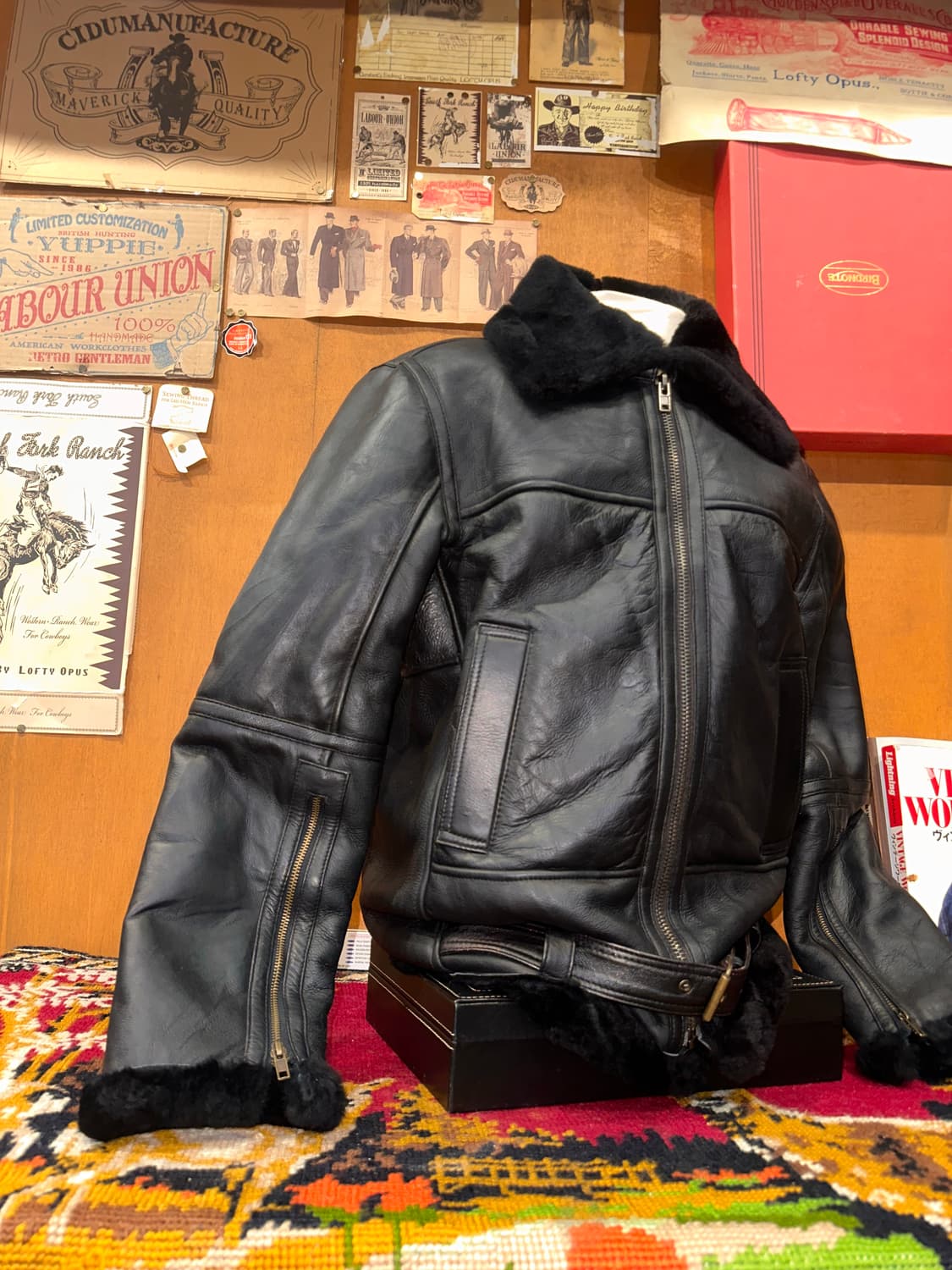 ( L-XL ) B3무스탕 레더자켓 가죽자켓 워크웨어 아메카지 밀리터리 상품이미지2