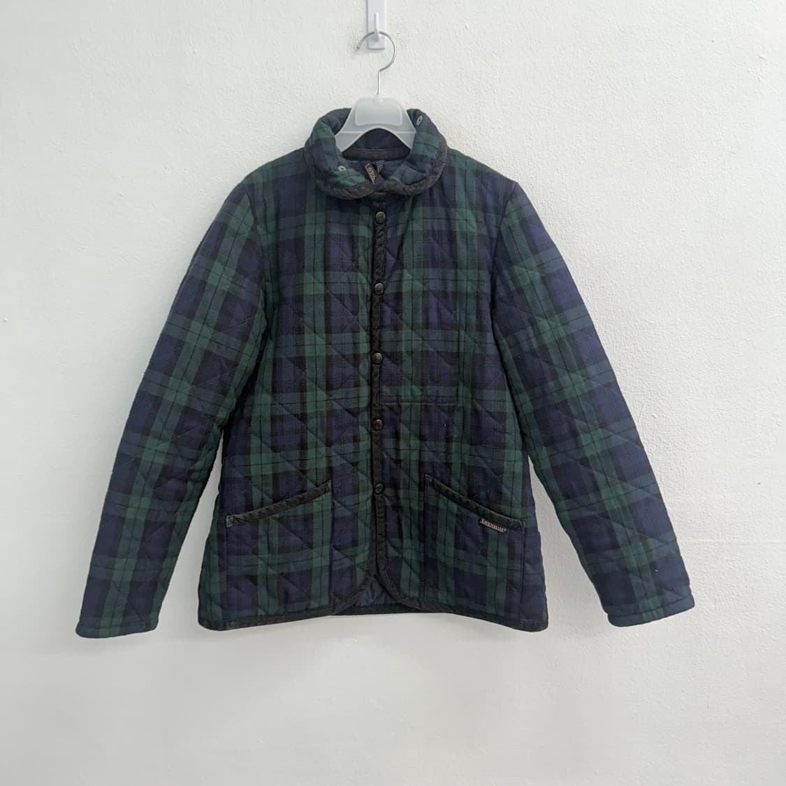 Made in 영국 라벤햄 Lavenham 퀼팅 자켓 체크 패턴 38 상품이미지1