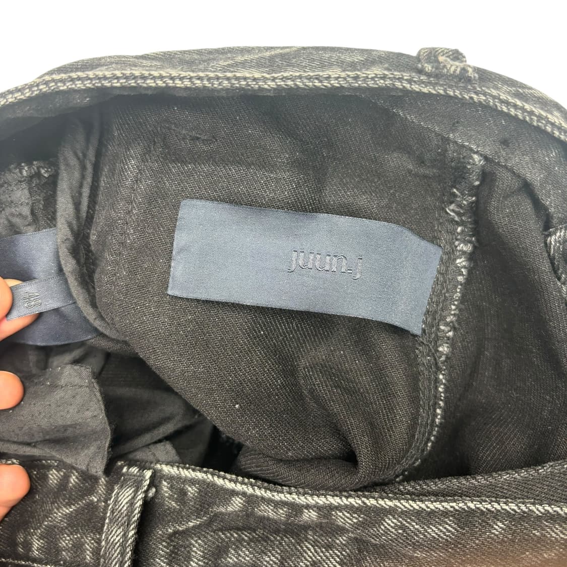 19ss 준지 데님 카고 흑청 팬츠 34 inch 상품이미지7