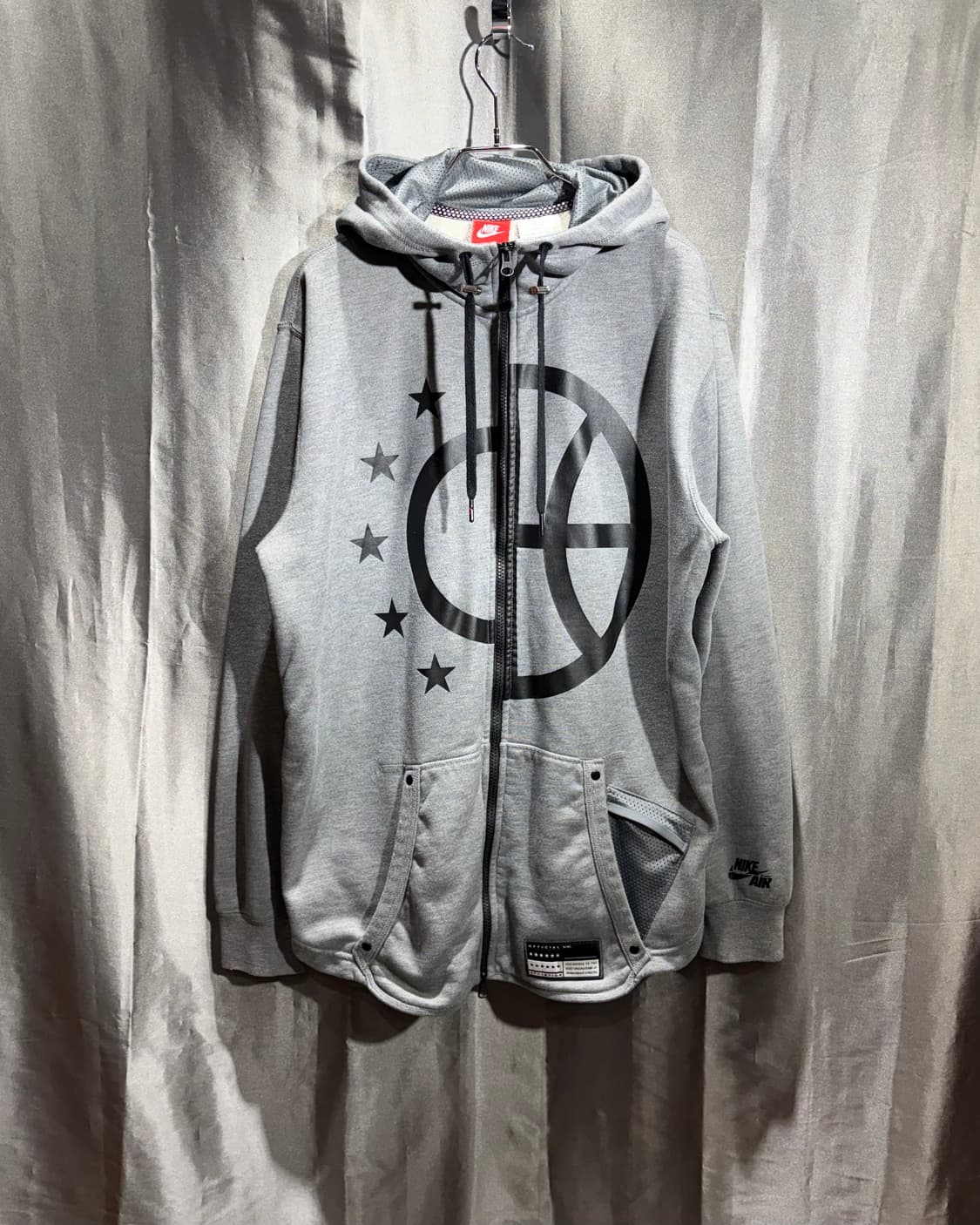 XXL 나이키 파이브스타 베스킷볼 그레이 후드집업 상품이미지2