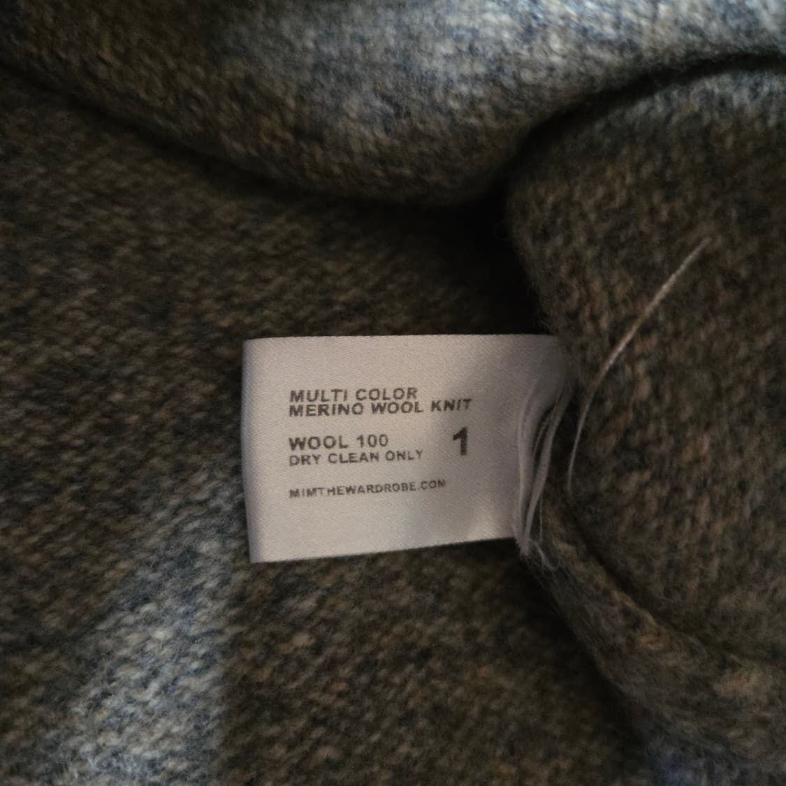 밈더워드로브 여성 메리노울 멀티컬러 니트 1 상품이미지5