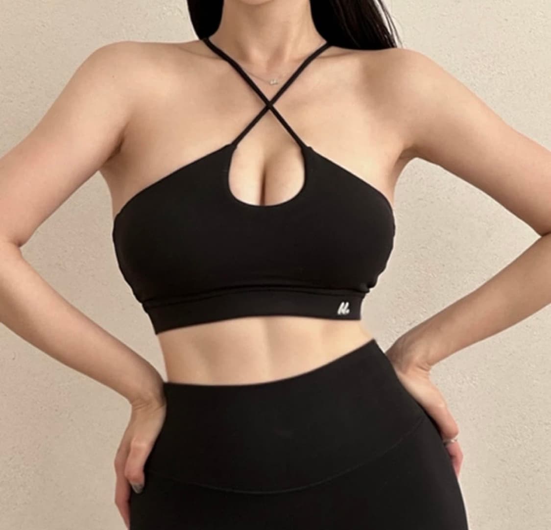 Monpeach 넥 크로스 X 브라탑 상품이미지1