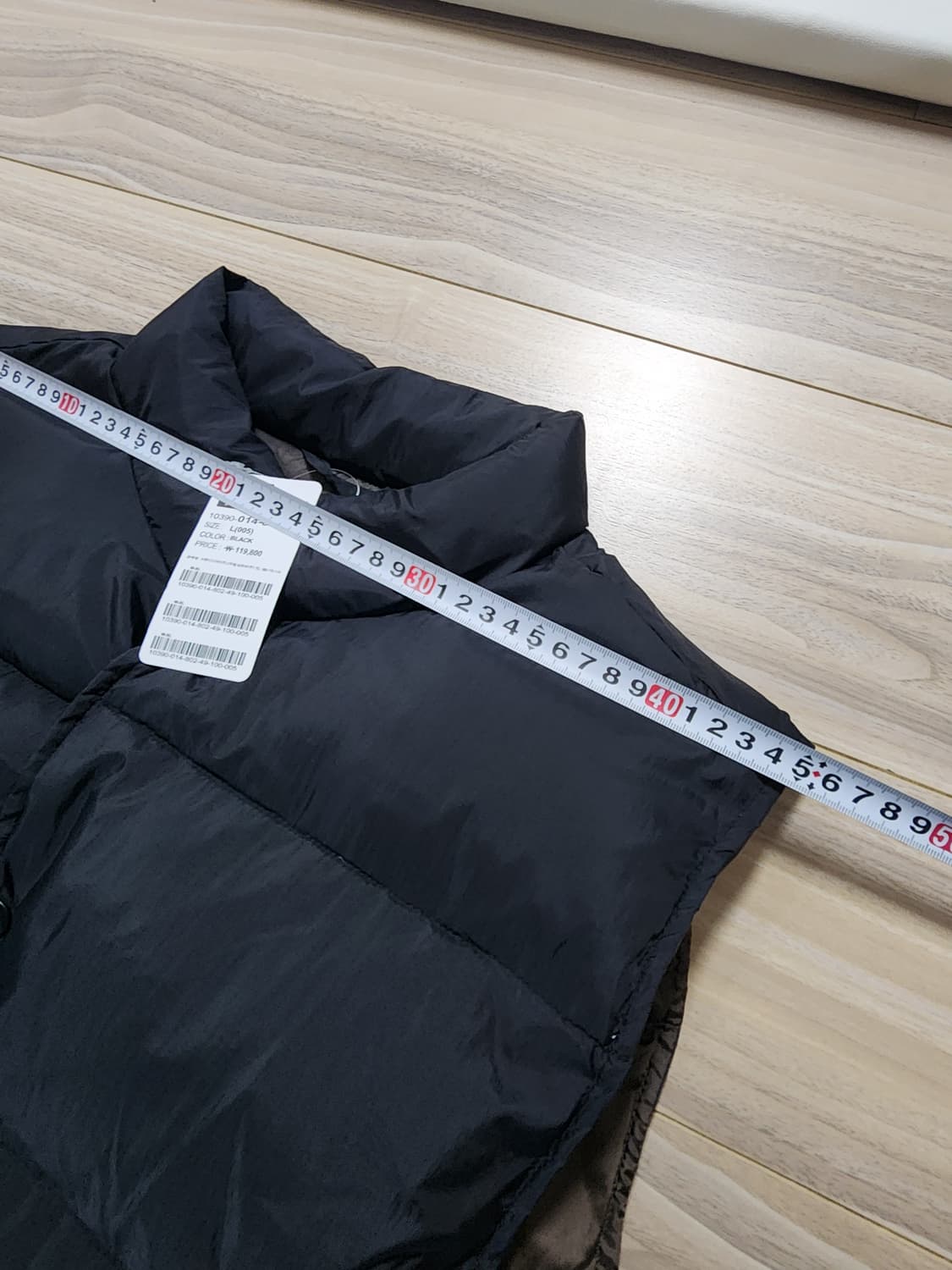 행텐덕다운패딩조끼자켓오리털점퍼L 상품이미지4