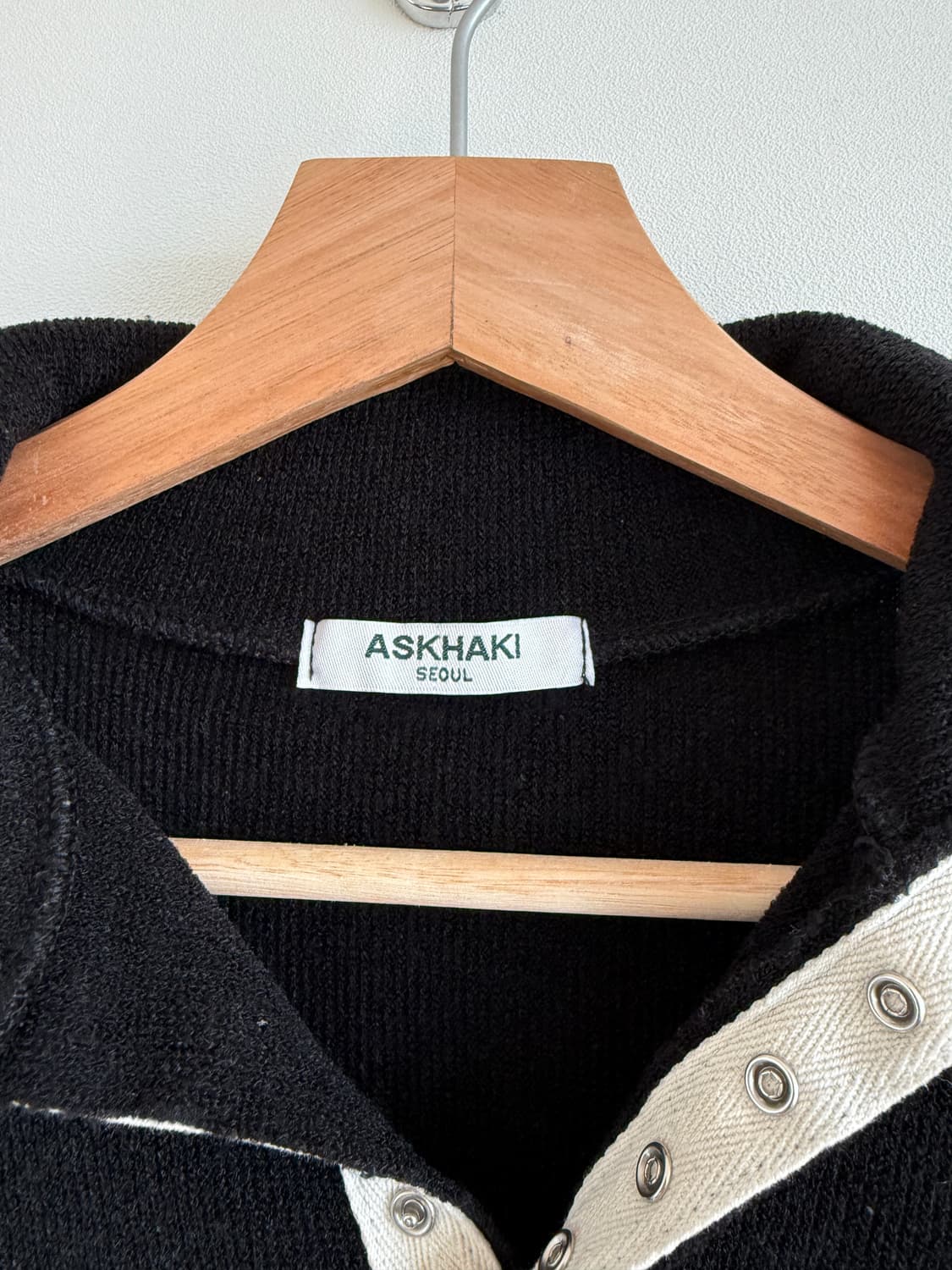 애즈카키(ASKHAKI) 풀버튼업 져지 상품이미지6