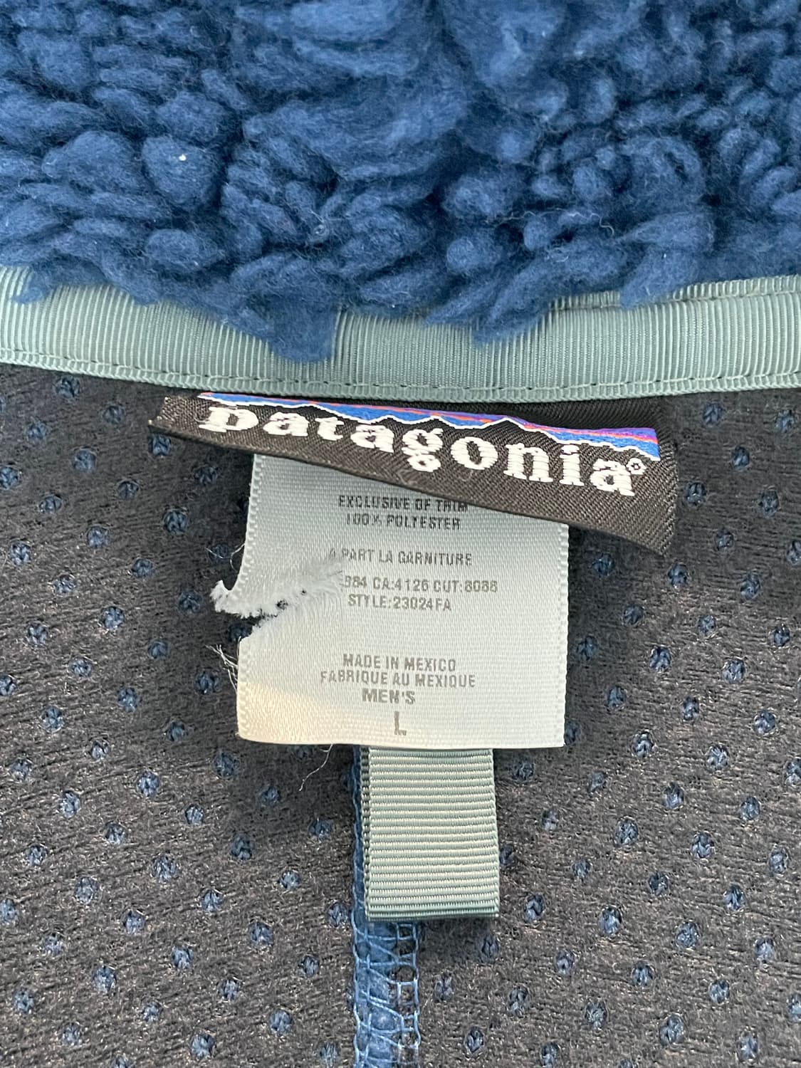 [L] 빈티지 파타고니아 딥파일 딥블루 상품이미지3