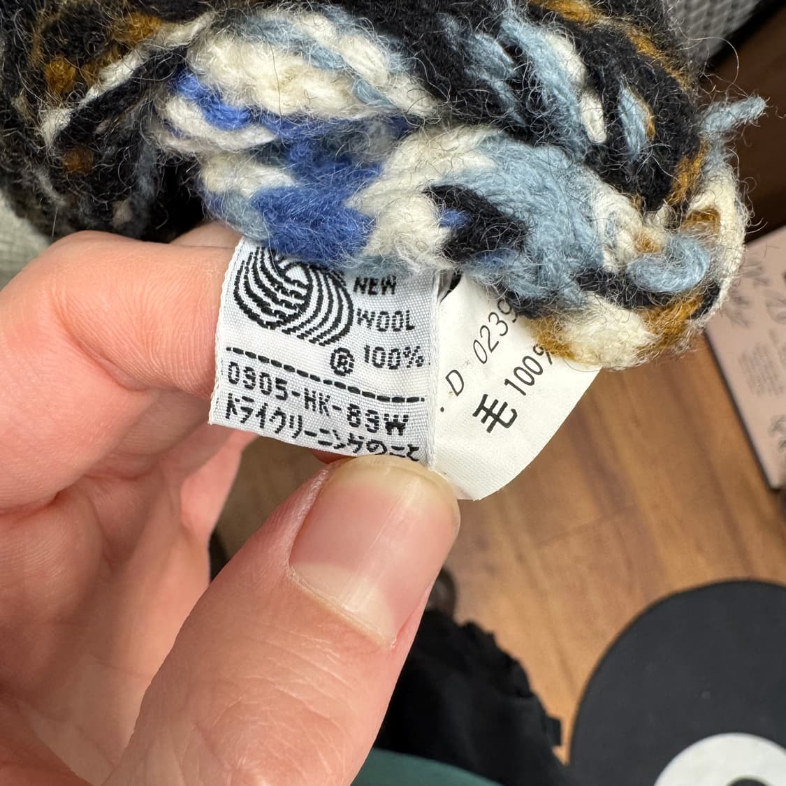 90s JPN VINTAGE 페어아일 니트 스트라이프 패턴 믹스컬러 상품이미지6