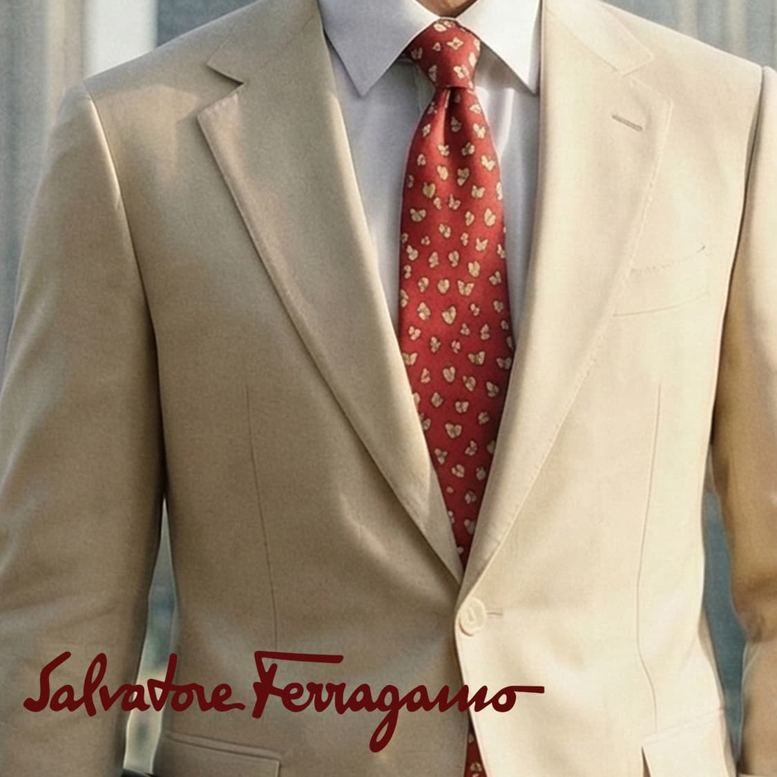 살바토레 페라가모 나비 패턴 넥타이 10.2cm A+~A등급 K2245 상품이미지1