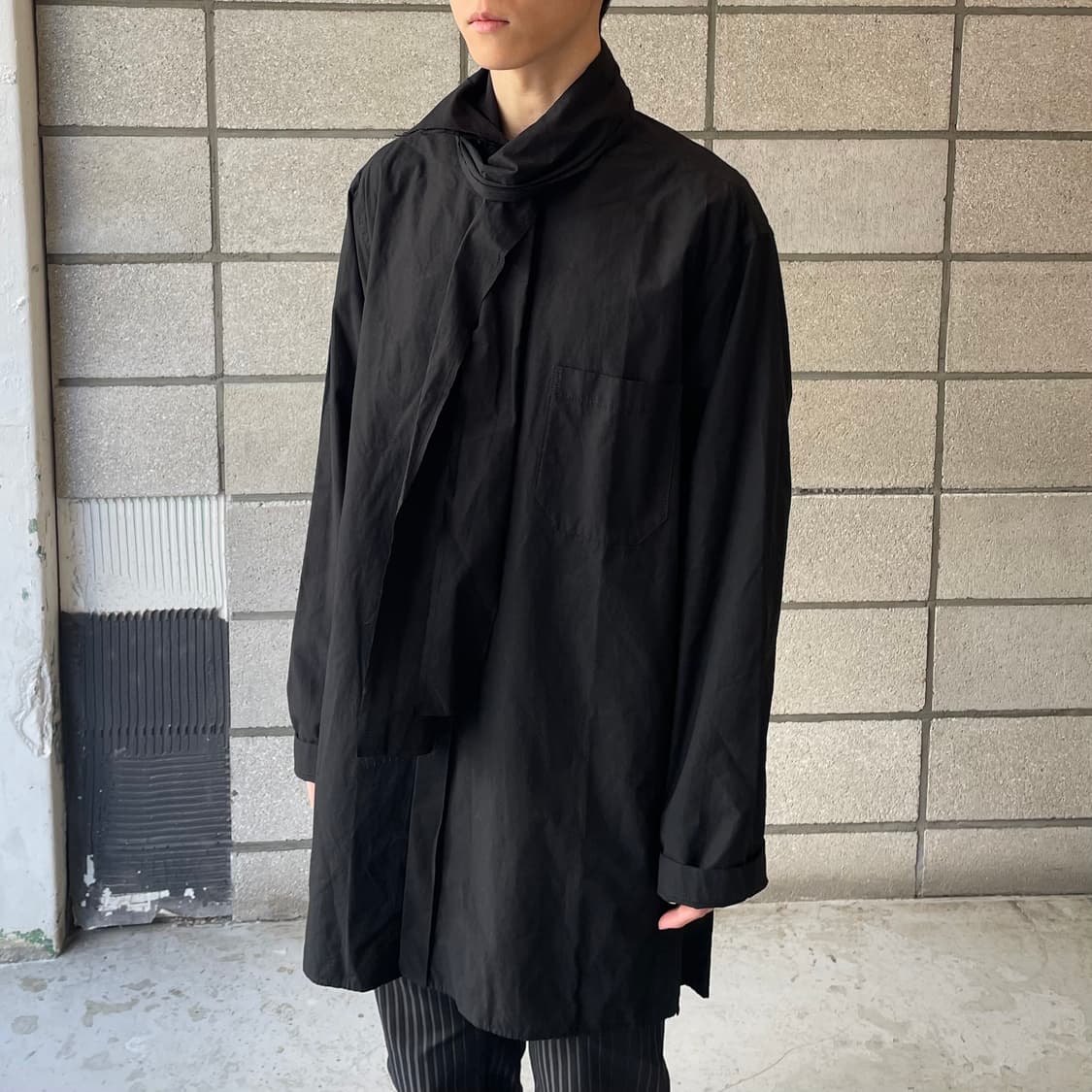 요지야마모토 syte 스카프 셔츠 상품이미지3