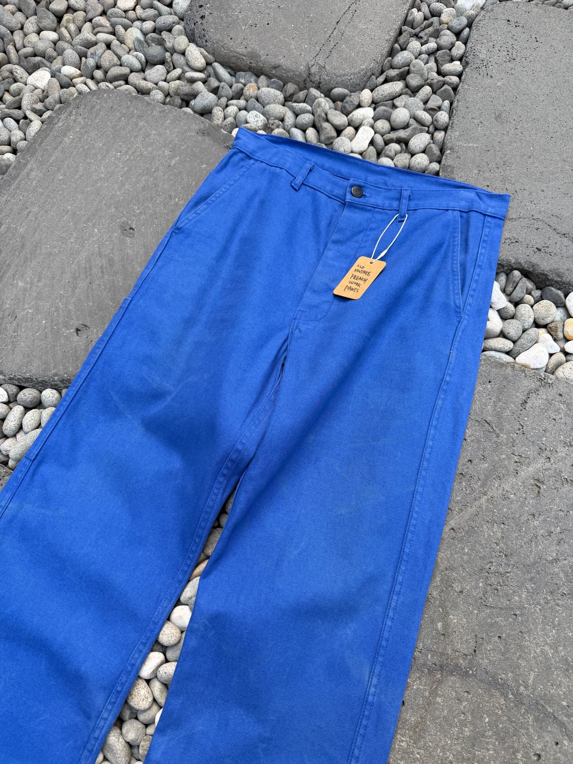 OLD VINTAGE WASHED BLUE FRENCH 프렌치워크팬츠 상품이미지5