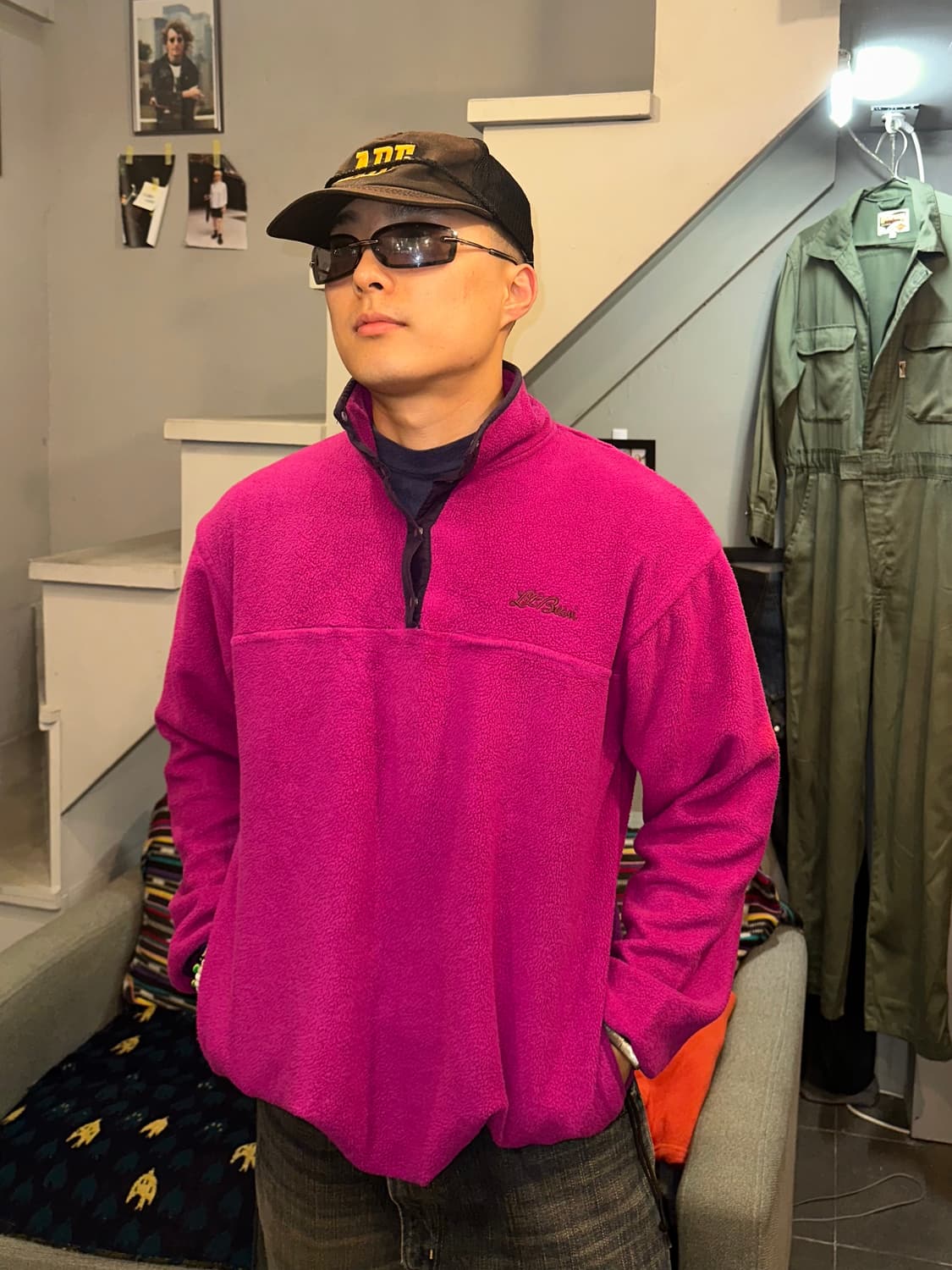 90’s LL Bean 4-button color  fleecewear 상품이미지1