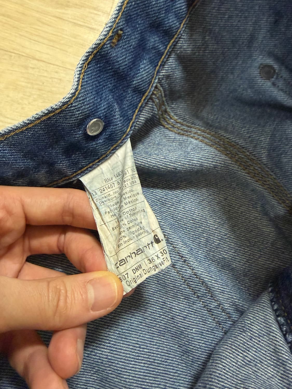 칼하트 더블니 팬츠 36x30 상품이미지3