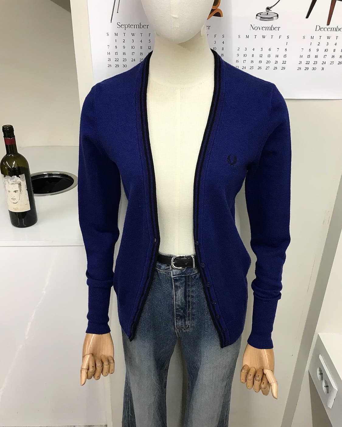 프레드페리 메리노 울 가디건 상품이미지8