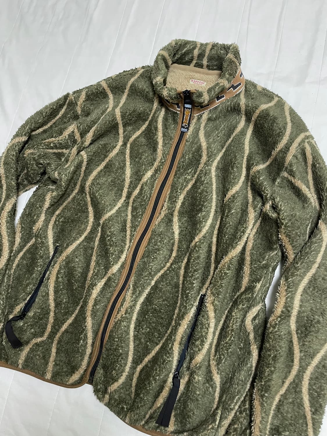 캐피탈 드렁큰스트라이프 후리스 집블루종 상품이미지2